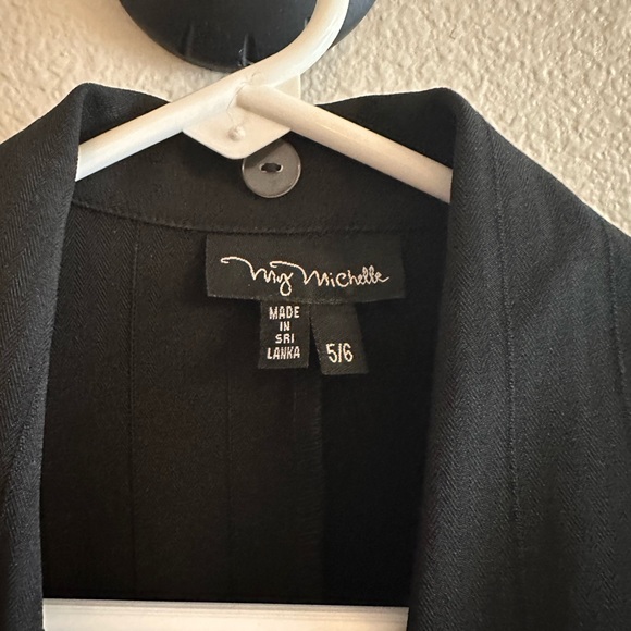 Black Striped blazer with skirt | size 5/6 - Picture 5 of 7